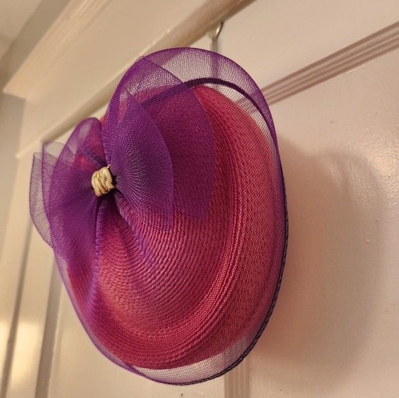 ππ Vintage 80's Derby Style Pillbox Hatππ - Picture 2 of 6